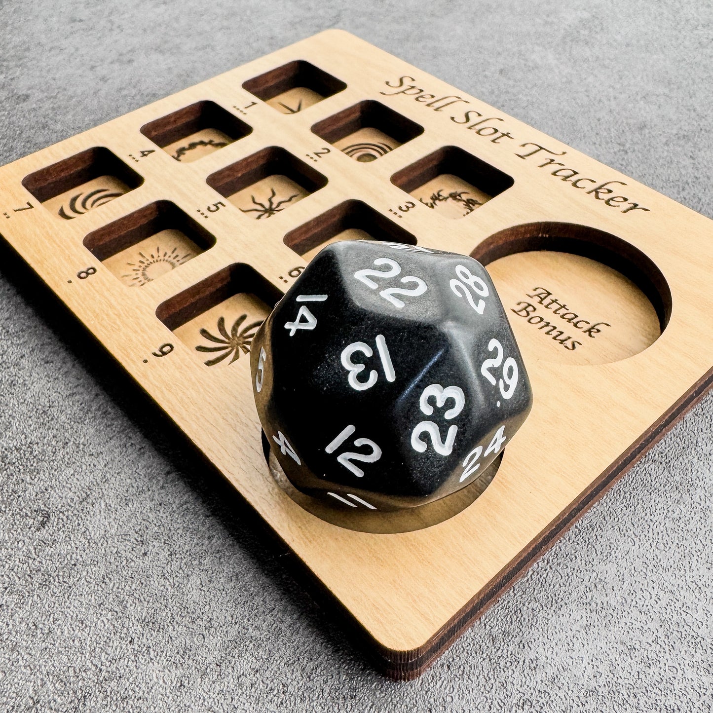 Dice Spell Slot Tracker - D30 Size for Higher Stat Characters