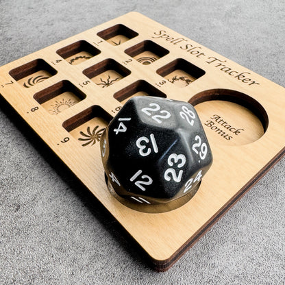 Dice Spell Slot Tracker - D30 Size for Higher Stat Characters