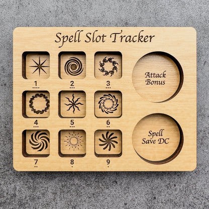 Dice Spell Slot Tracker - D30 Size for Higher Stat Characters