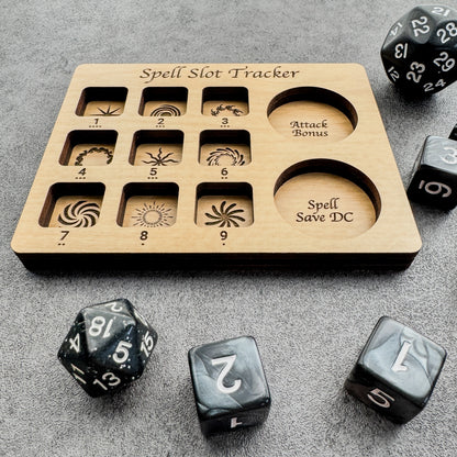 Dice Spell Slot Tracker - D30 Size for Higher Stat Characters