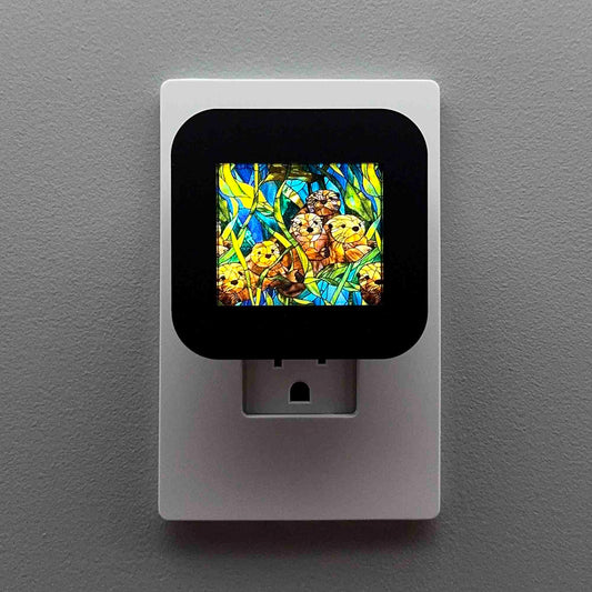 Otter Stained Glass Night Light