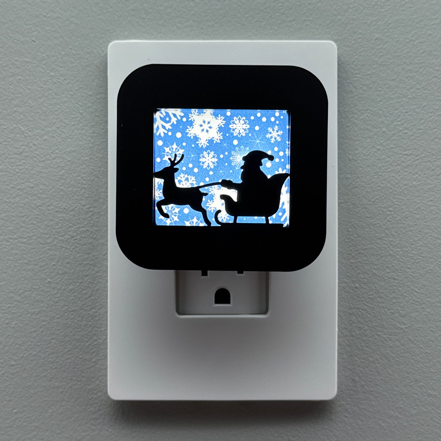 Santa's Sleigh & Reindeer Night Light