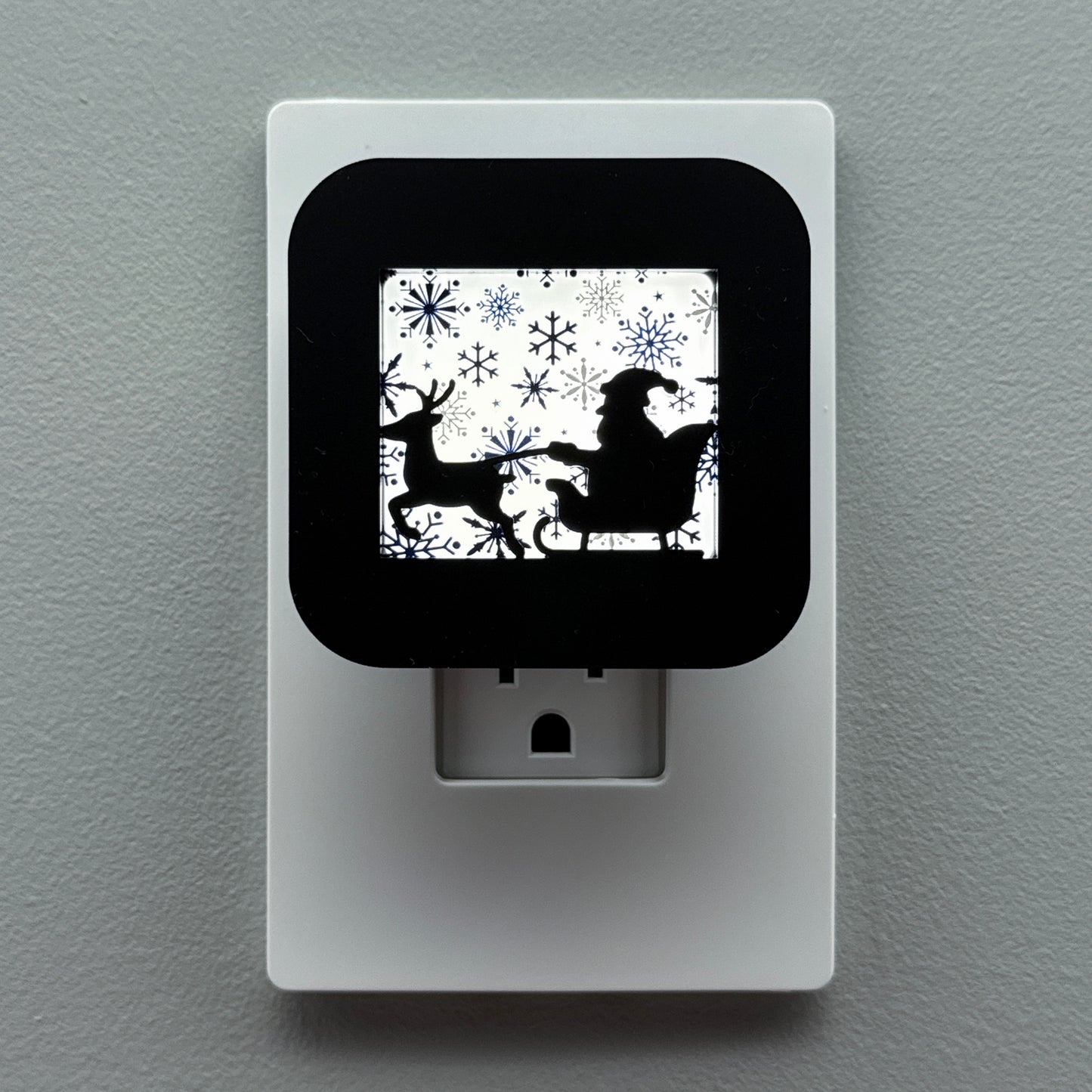 Santa's Sleigh & Reindeer Night Light
