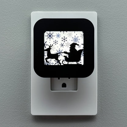 Santa's Sleigh & Reindeer Night Light