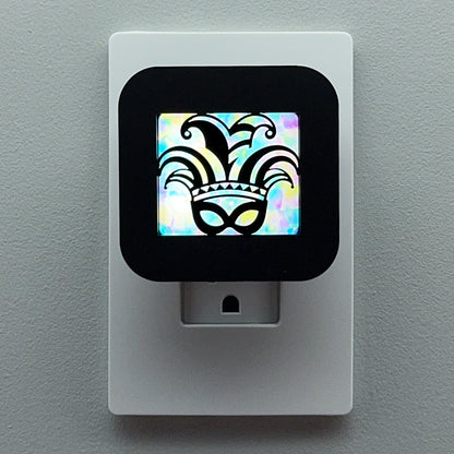 Mardi Gras Jester Mask Night Light