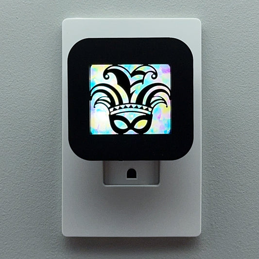 Mardi Gras Jester Mask Night Light