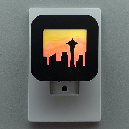 Seattle Skyline Night Light