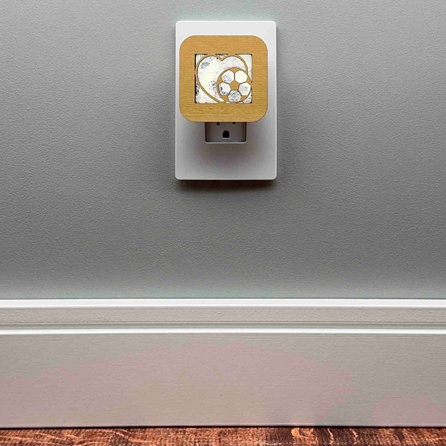 Soccer Ball Heart Night Light
