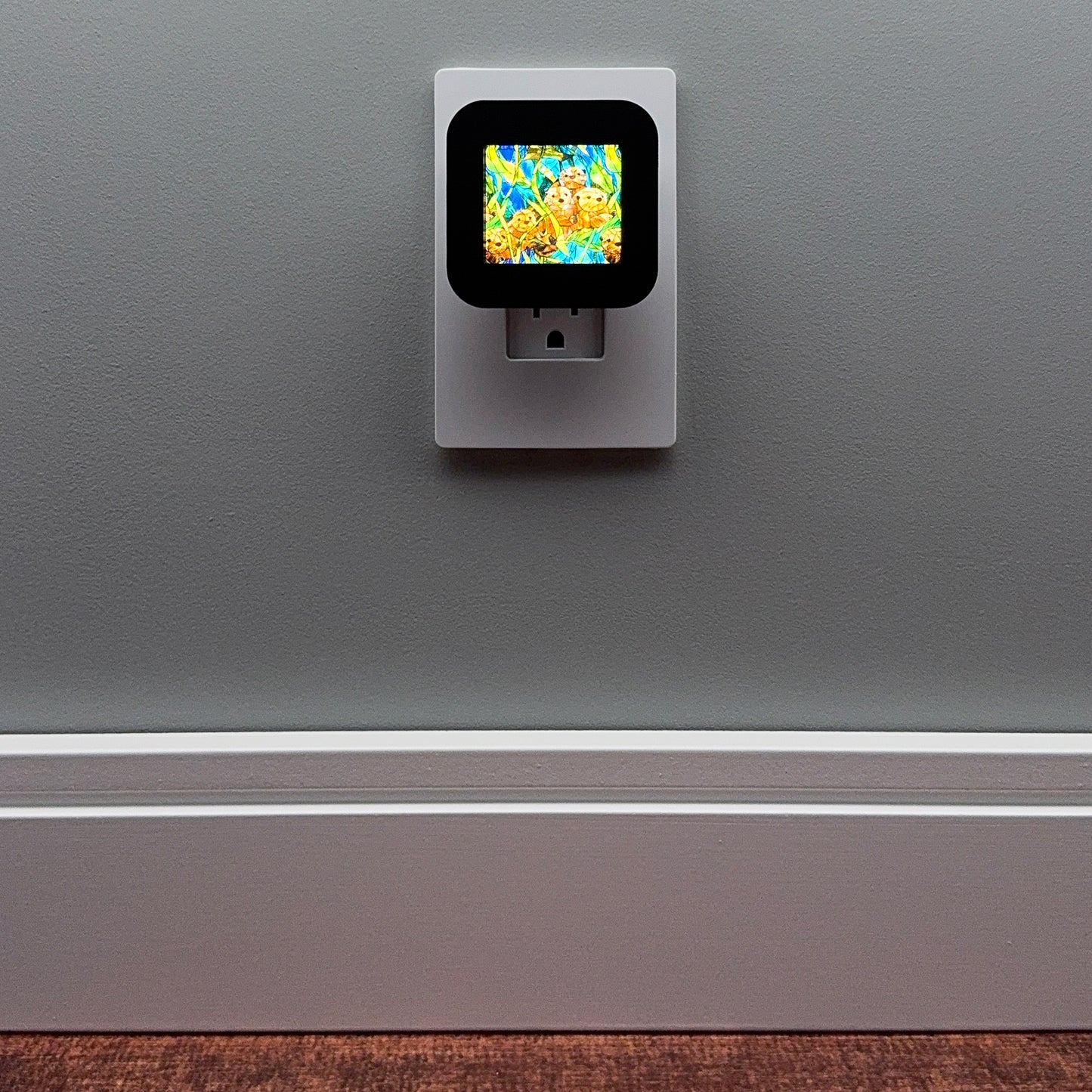 Otter Stained Glass Night Light