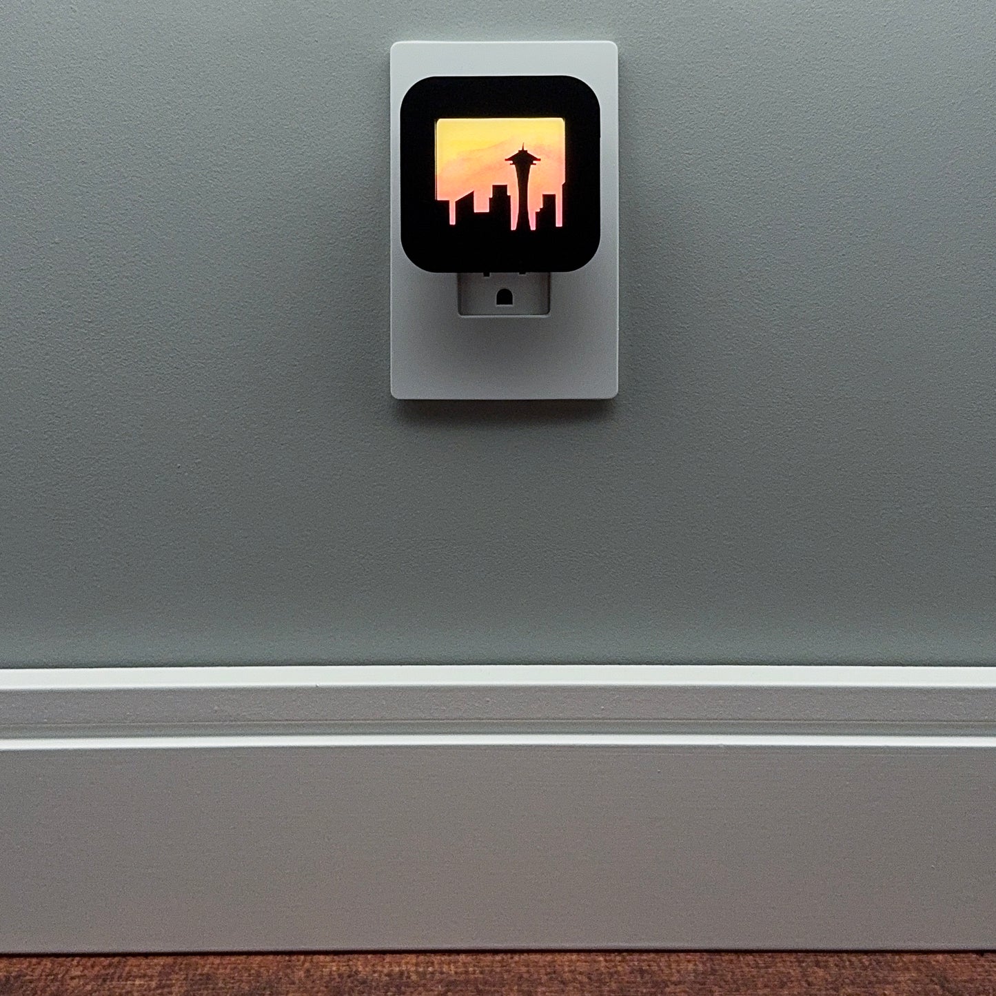Seattle Skyline Night Light