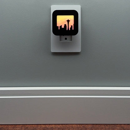 Seattle Skyline Night Light