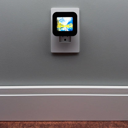 Paddleboarder on Mountain Lake Night Light