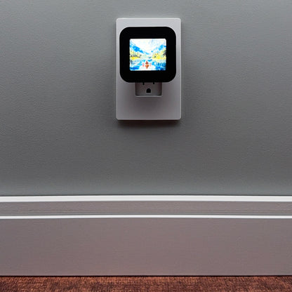 Kayak on Mountain Lake Night Light