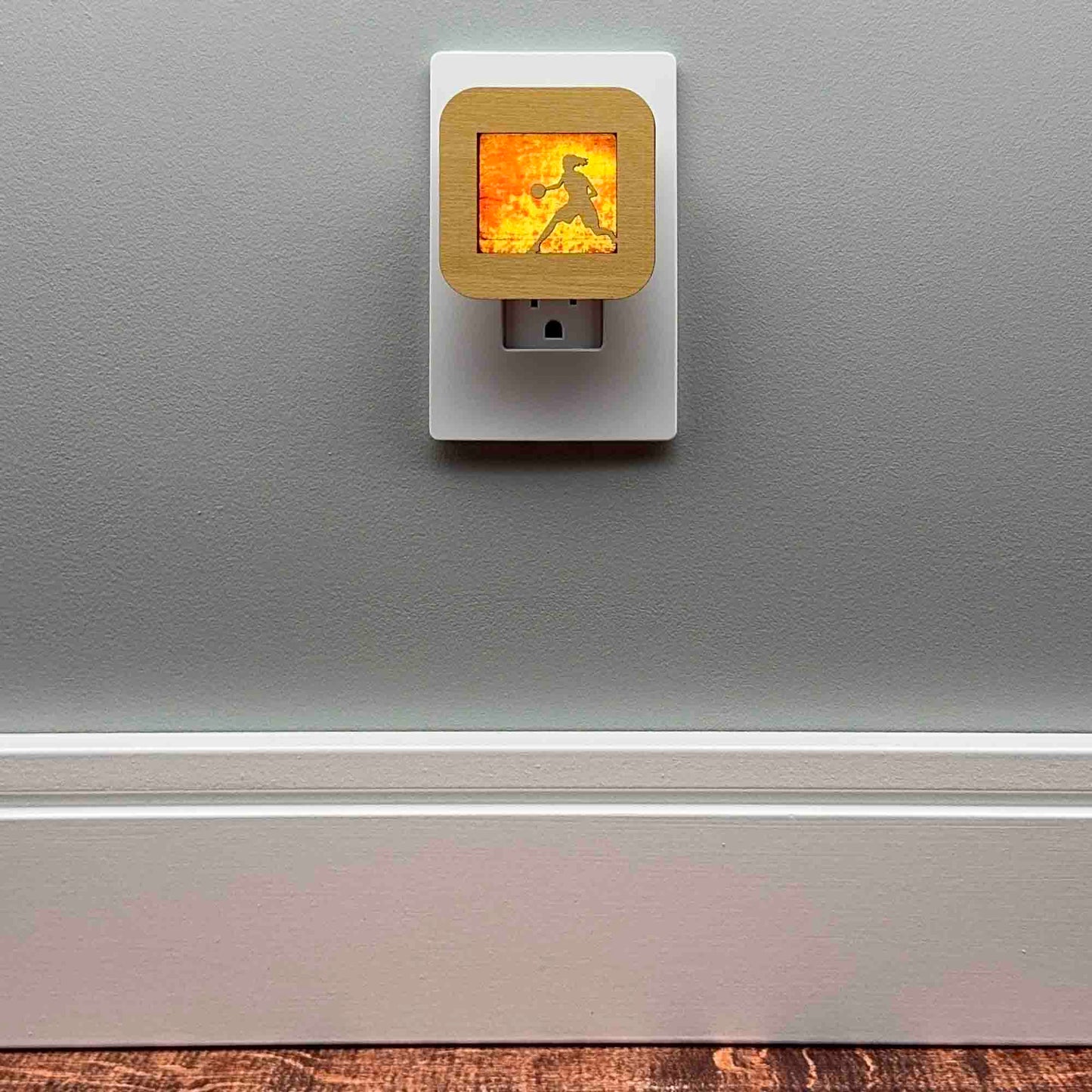 Female Basketball Player Night Light