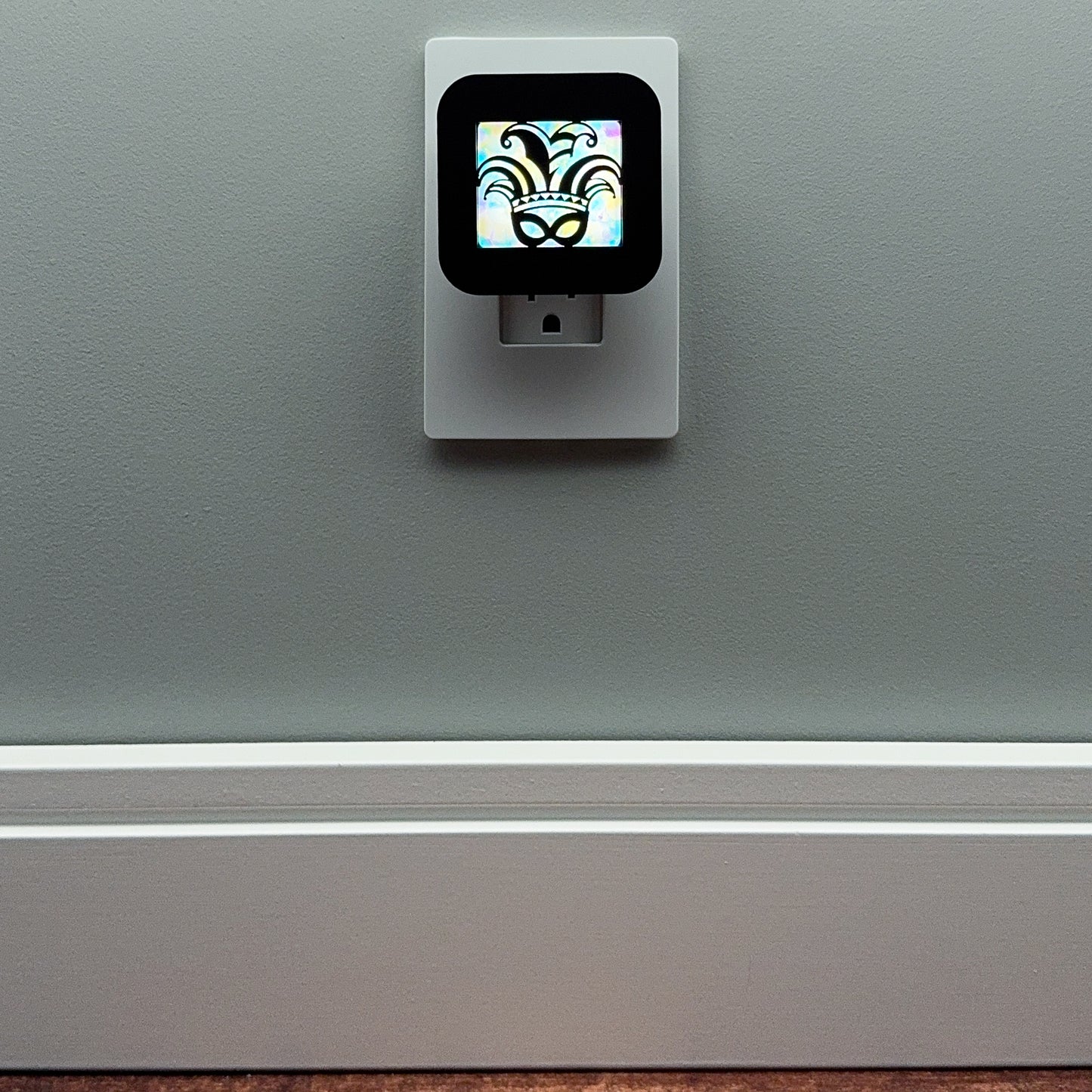 Mardi Gras Jester Mask Night Light