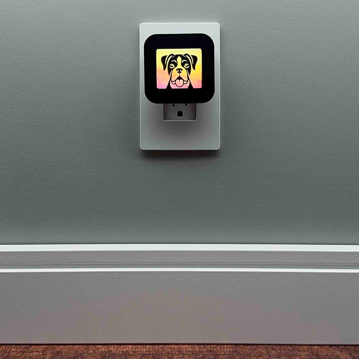 Boxer Dog Night Light