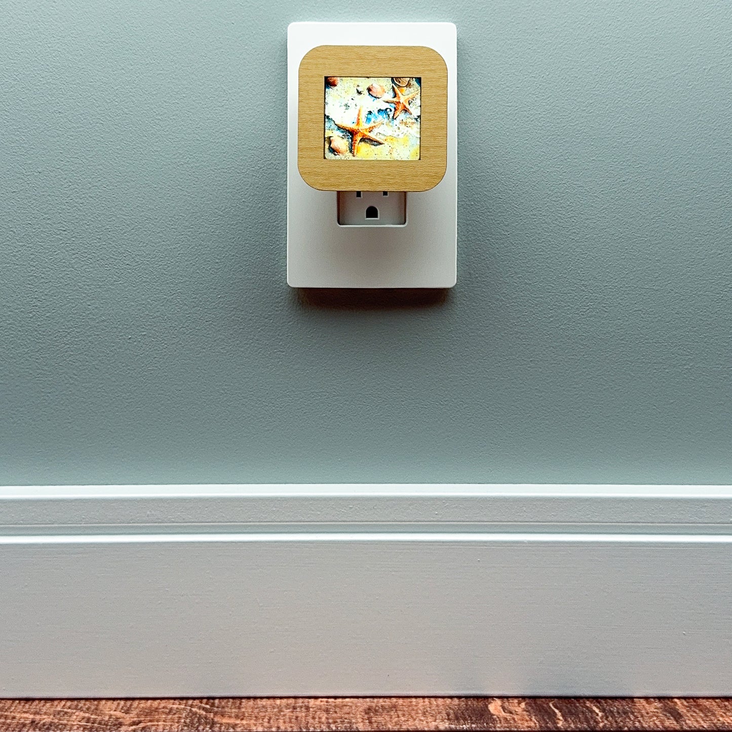 Starfish and Seashells Beach Scene Night Light