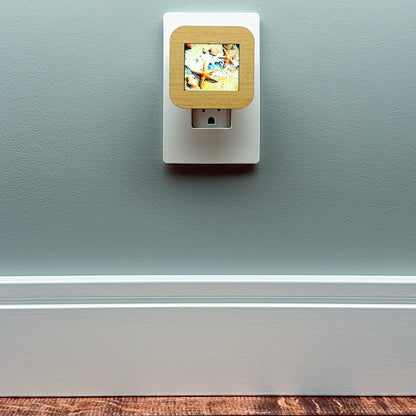 Starfish and Seashells Beach Scene Night Light