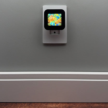 Otter Faux Stained Glass Night Light