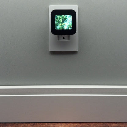 Smoke and Marijuana Leaves Night Light