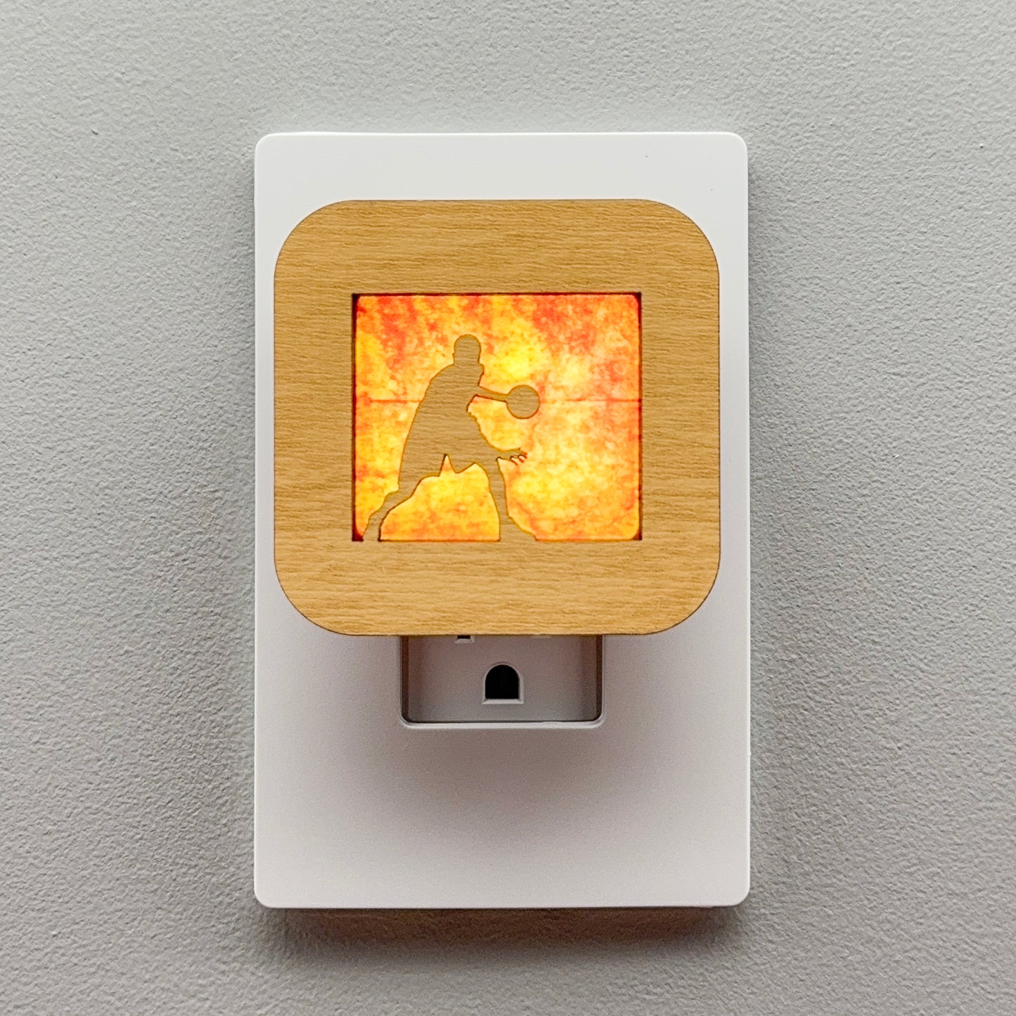 Male Basketball Player Night Light