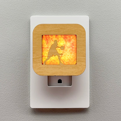 Male Basketball Player Night Light