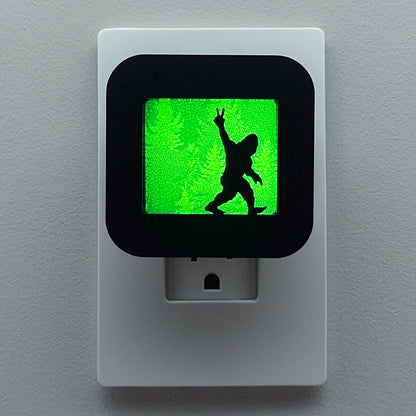 Peace Out Bigfoot Night Light