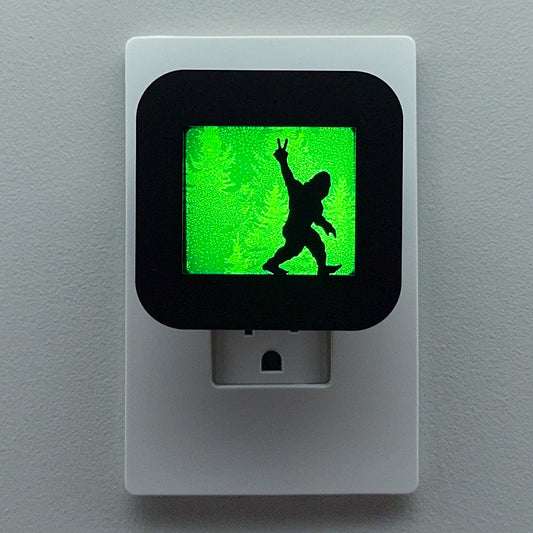 Peace Out Bigfoot Night Light