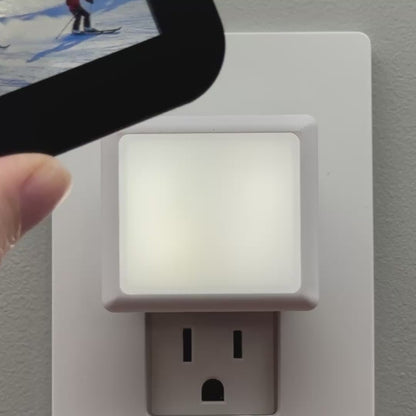 Snowy Mountain Skiing Night Light