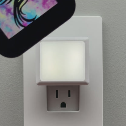 Hummingbird Night Light with Watercolor Background
