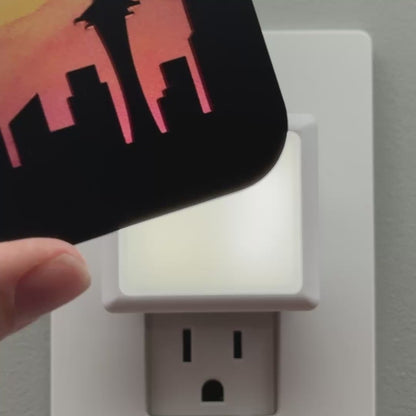 Seattle Skyline Night Light