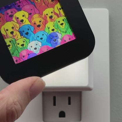 Rainbow Dogs Night Light