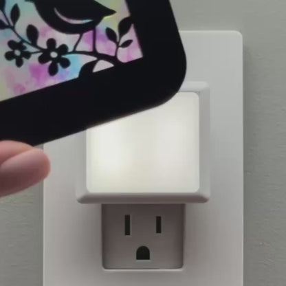 Bird on Flowering Branch Night Light