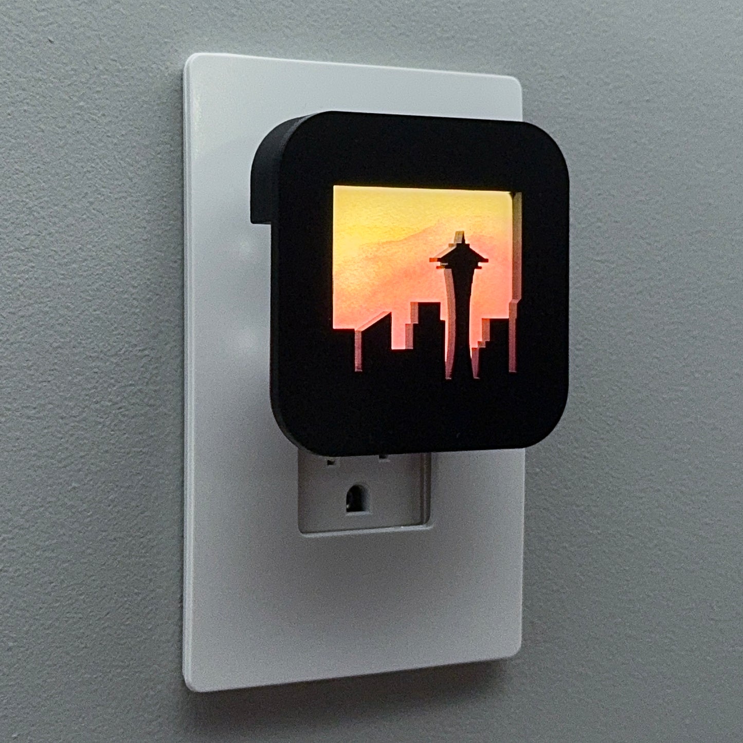 Seattle Skyline Night Light