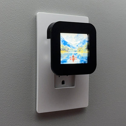 Kayak on Mountain Lake Night Light