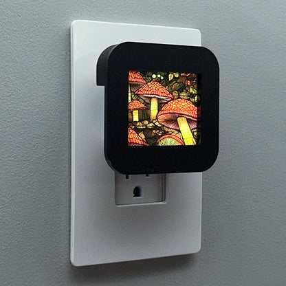 Mushroom Stained Glass Night Light