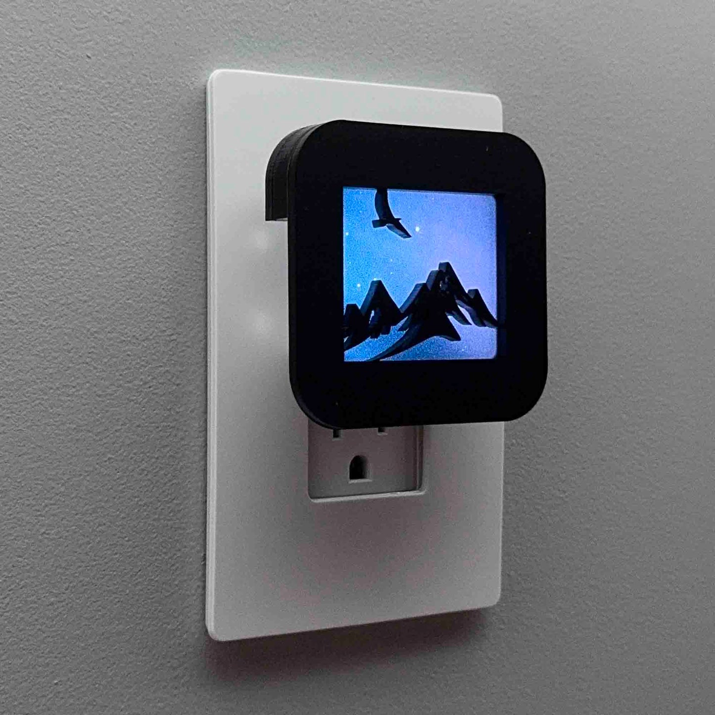Mountain and Eagle Night Light