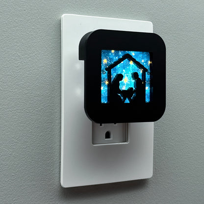 Silent Night Nativity Scene Night Light